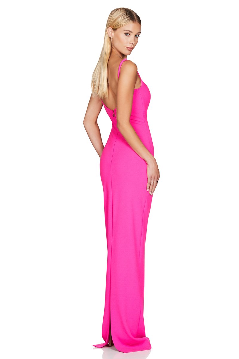Bailey Gown Hot Pink Borrowed Style Bailey Gown Hot Pink Borrowed Style