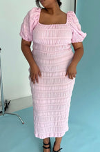 Mirella Puff Sleeve Dress Pink